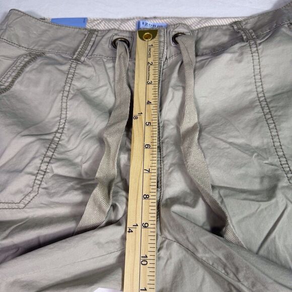 Izod Womens Convertible Pant Khaki Beige Tan Size 12 Petite 100% Cotton NWT Hike - Picture 6 of 14